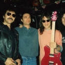 (l-r: Tony Iommi, Gaz Morris, Eddie Van Halen, some hairy schmuck)