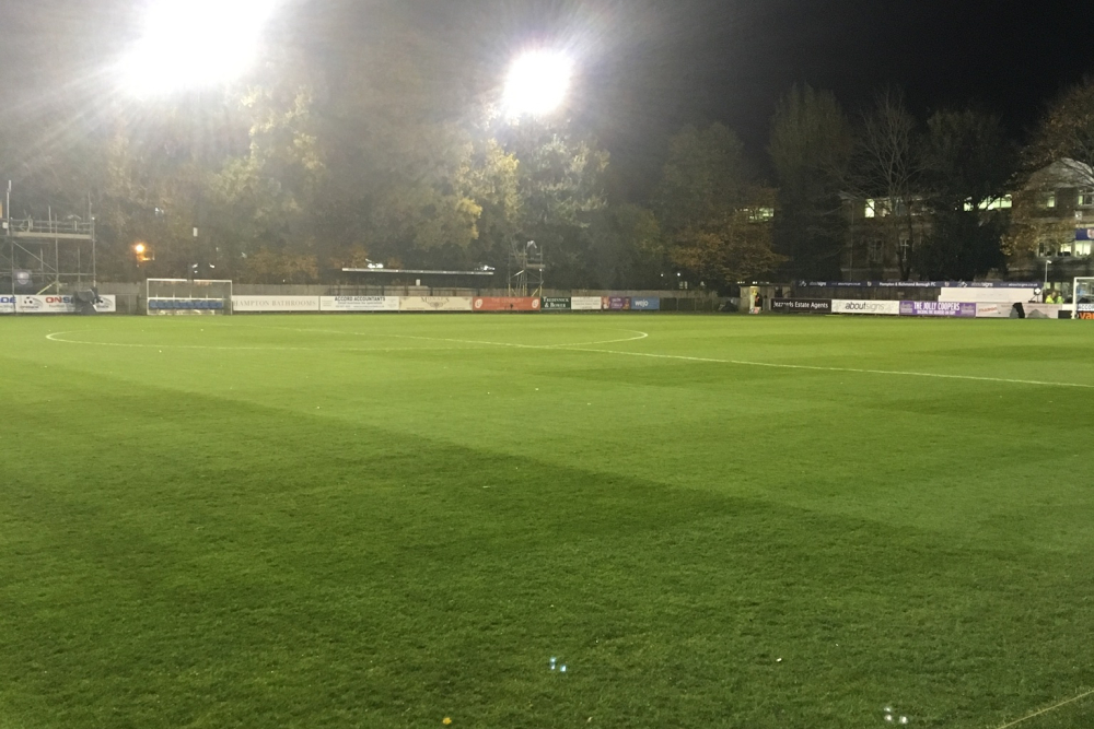 Hampton & Richmond FC - broken media chair just out of shot