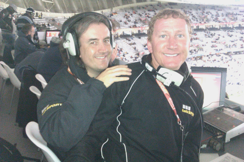 Ray Parlour and myself in situe at Green Point Stadium, Cape Town - go Dutch!