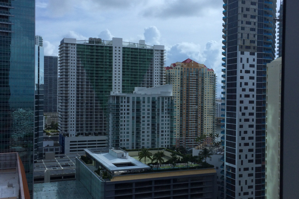 The view in Miami - Spider-Man would get by here...