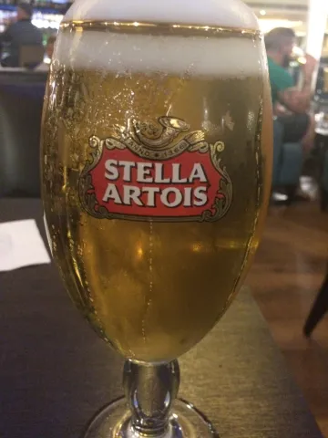 I had to have one at the airport. No knife used by waiter to scrape head off though. Poor show