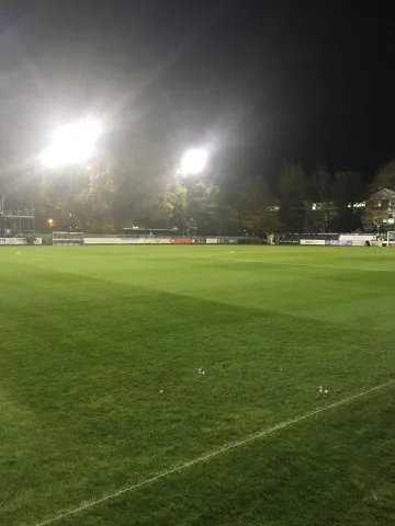 Hampton & Richmond FC - broken media chair just out of shot
