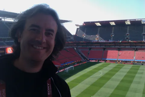 At Ellis Park ahead of Argentina/Nigeria - you could sense the history here...